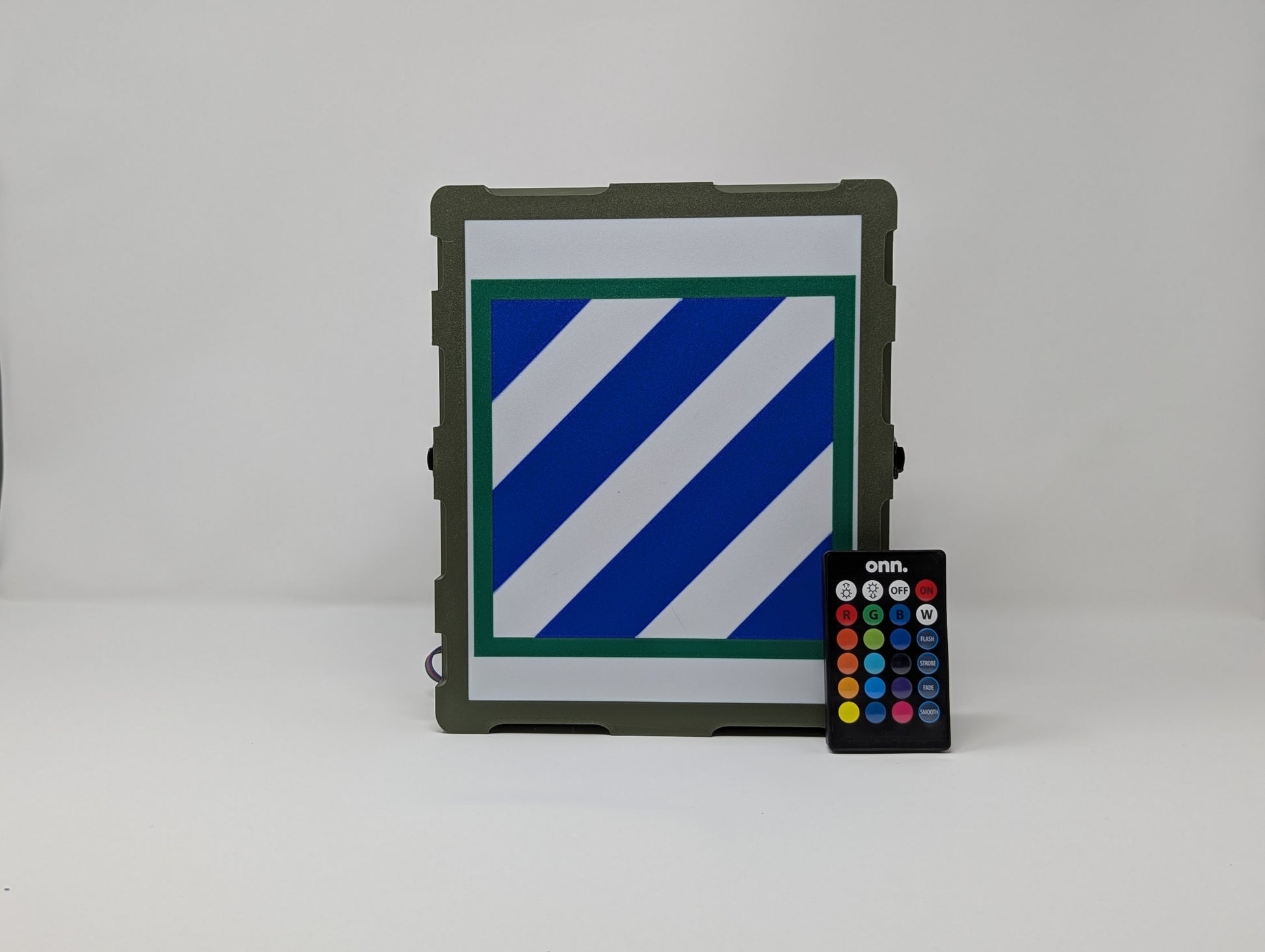 3rd Infantry Division (34d ID) led lightbox, personalized Army military gift perfect for military retirement front